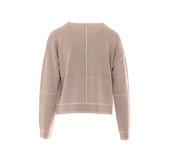 26FW 리우조 스웨터 TF6180MS59L D3034 BEIGE - LIU JO