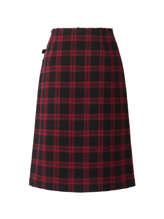 26FW 핑코 미디 스커트 107420 A3GNZR4 BLACK RED - PINKO