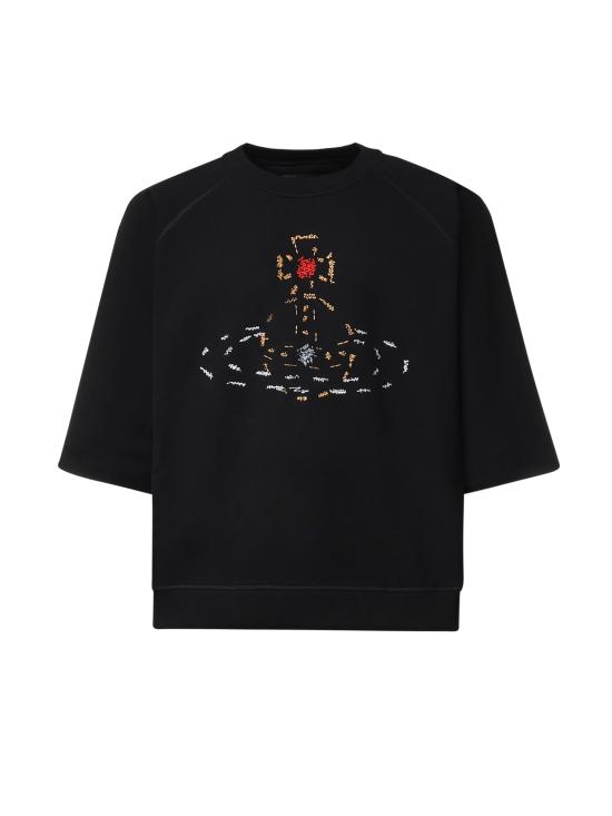 26FW 비비안웨스트우드 긴팔 티셔츠 3I01001B J00ASN401 BLACK
