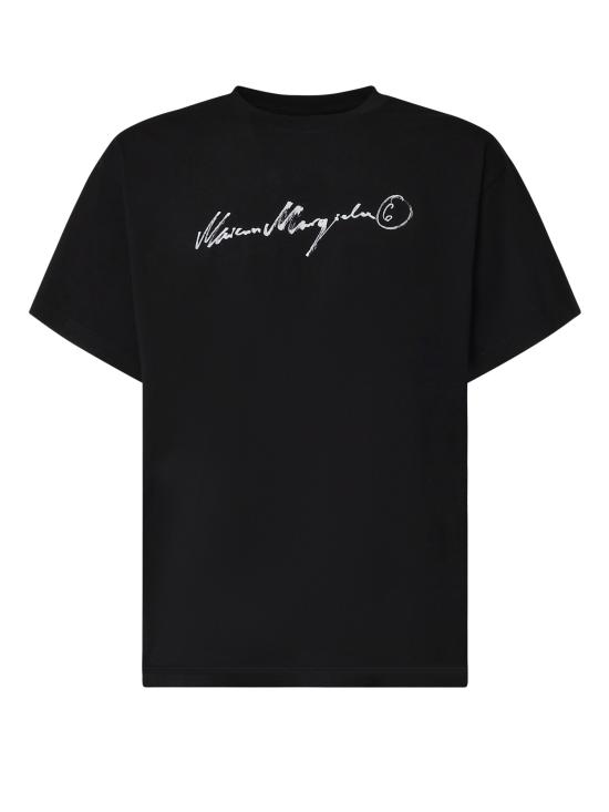 26FW MM6 메종마르지엘라 반팔 티셔츠 SH0GC0077 M20258900 BLACK
