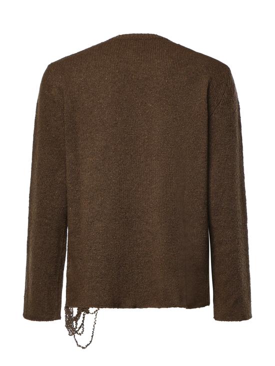 26FW MM6 메종마르지엘라 스웨터 SH0HL0049 M13283727S KHAKI - MM6 MAISON MARGIELA