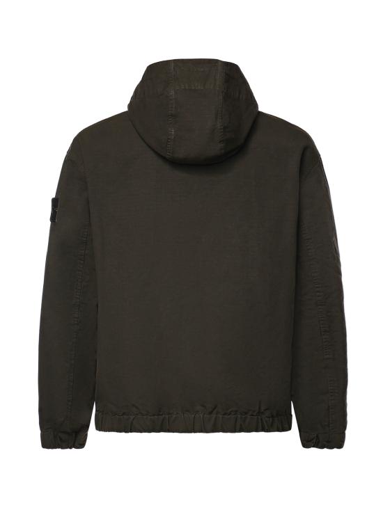 26FW 스톤 아일랜드 오가닉 코튼 립스톱 후드 오버셔츠 오가닉 코튼 립스톱 후드 오버셔츠 L2S151200011 S0211V0078 - STONE ISLAND