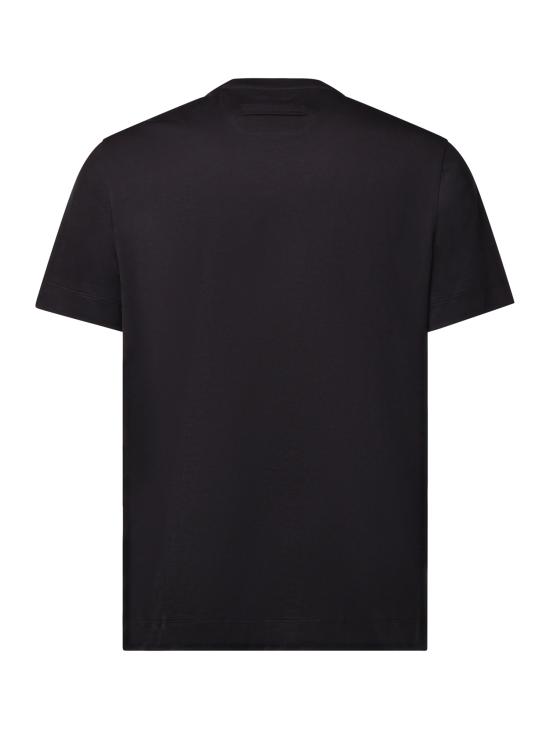 26FW 에르메네질도제냐 반팔 티셔츠 UI360A4 I765NLB09 Navy blue - ERMENEGILDO ZEGNA