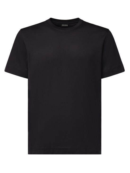 26FW 에르메네질도제냐 반팔 티셔츠 UI360A4 I765NLB09 Navy blue