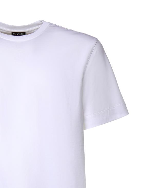 26FW 에르메네질도제냐 반팔 티셔츠 UI360A4 I765NLN00 WHITE - ERMENEGILDO ZEGNA