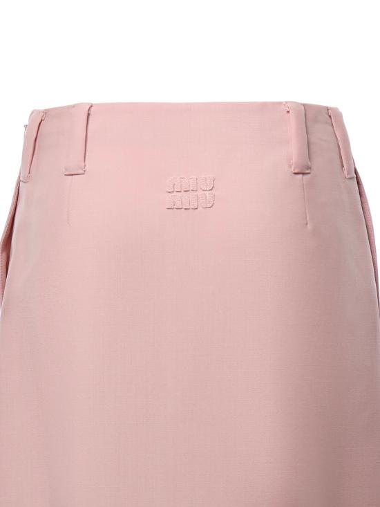 26FW 미우미우 키드 모헤어 스커트 MG2758 12I1F0924 PEACH - MIU MIU