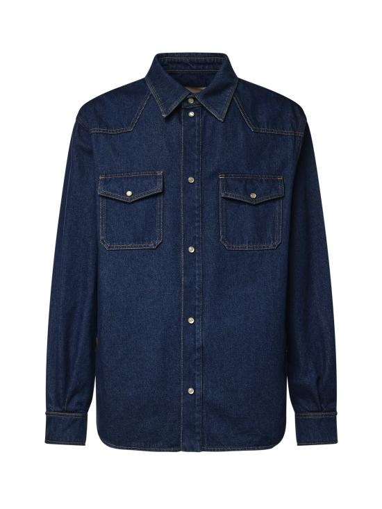 26FW 발렌티노 가라바니 긴팔 셔츠 9V3DB13X BKP558 MEDIUM BLUE DENIM