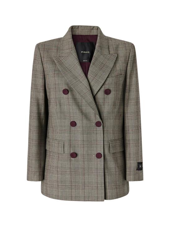 26FW 핑코 수트 자켓 105617 A3FFCYZ MULTICOLOR BEIGE BORDEAUX BLAC