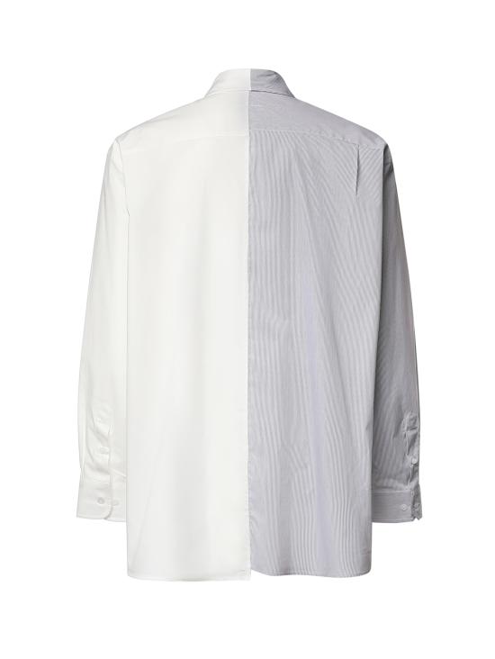 26FW MM6 메종마르지엘라 긴팔 셔츠 SH0DT0057 MTN183961 OFF WHITE GREY - MM6 MAISON MARGIELA