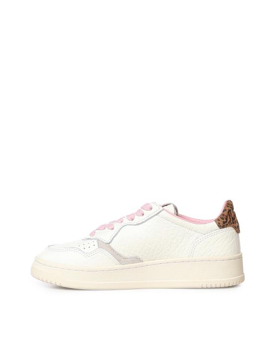 26FW 오트리 메달리스트 로우 레더 스니커즈 AULW NZ01 LEOPARD PRINT SUEDE SAND - AUTRY