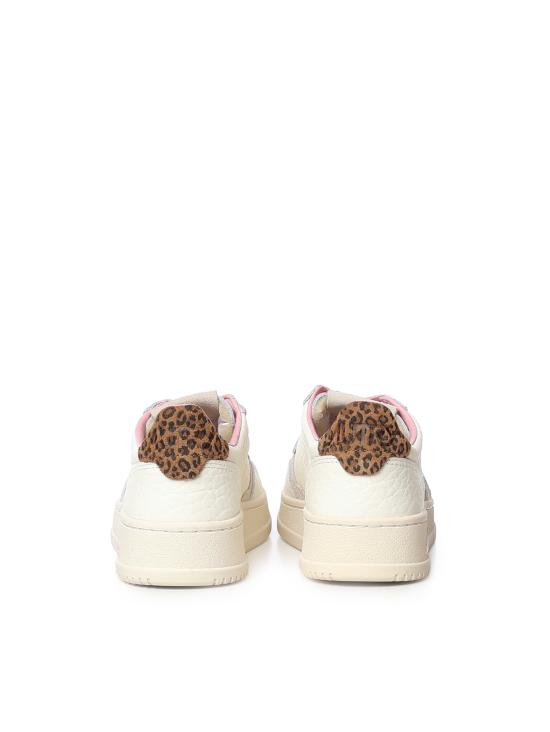26FW 오트리 메달리스트 로우 레더 스니커즈 AULW NZ01 LEOPARD PRINT SUEDE SAND - AUTRY