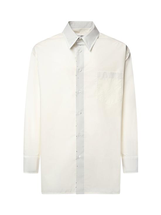 26FW MM6 메종마르지엘라 긴팔 셔츠 SH0DT0051 M35256101 OFF WHITE
