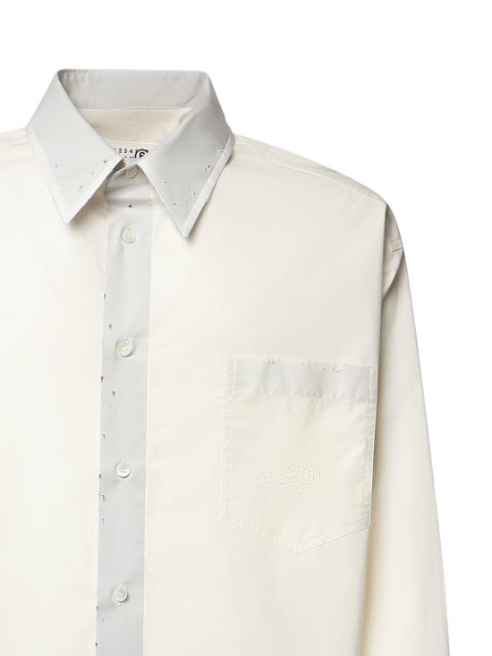 26FW MM6 메종마르지엘라 긴팔 셔츠 SH0DT0051 M35256101 OFF WHITE - MM6 MAISON MARGIELA