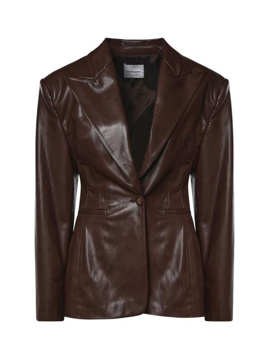 26FW 안다마네 수트 자켓 T203018A TNP152641 DARK BROWN