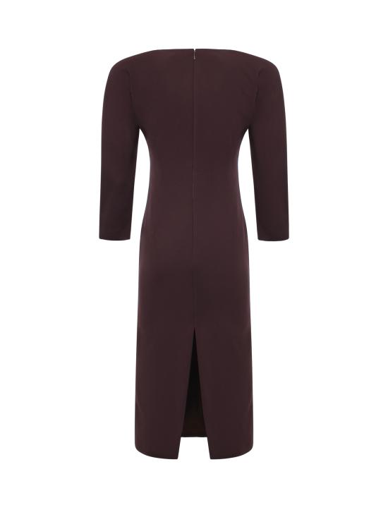 26FW 안다마네 미디 원피스 T200113A TNP263383 Rouge noir - ANDAMANE