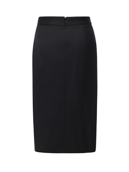 26FW 안다마네 롱 스커트 T200307A TNW070999 BLACK - ANDAMANE