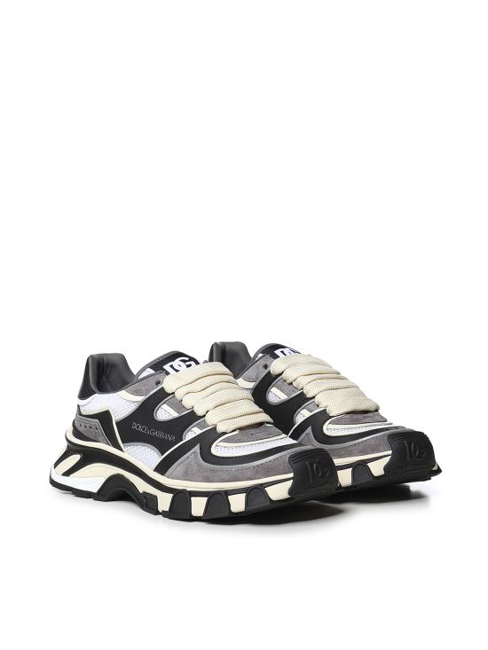 26FW 돌체앤가바나 스니커즈 CS2463 A099689697 WHITE BLACK GREY - DOLCE & GABBANA