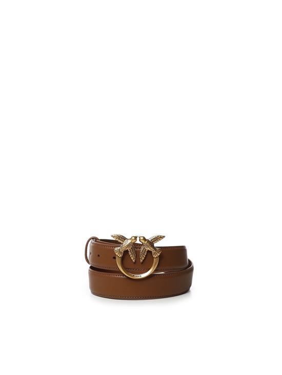 26FW 핑코 벨트 100125 A0F1M37Q COGNAC