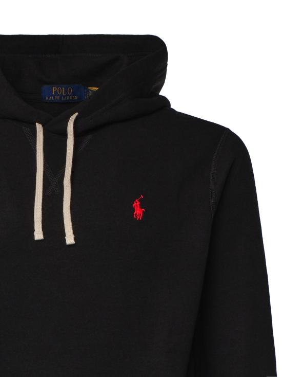 26FW 폴로 랄프로렌 포니로고 자수 후드 티셔츠 710766778 008 BLACK - POLO RALPH LAUREN