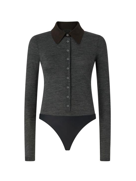 26FW 핑코 바디수트 티셔츠 107808 A3NCI76 GREY