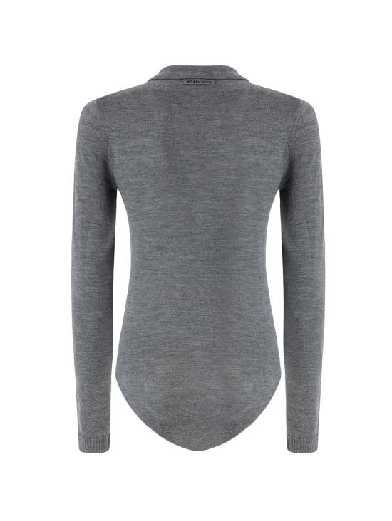 26FW 핑코 바디수트 티셔츠 107271 A3FYI76 GREY - PINKO