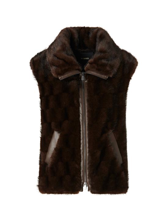 26FW 핑코 무스탕 106939 A3C5M11 BROWN