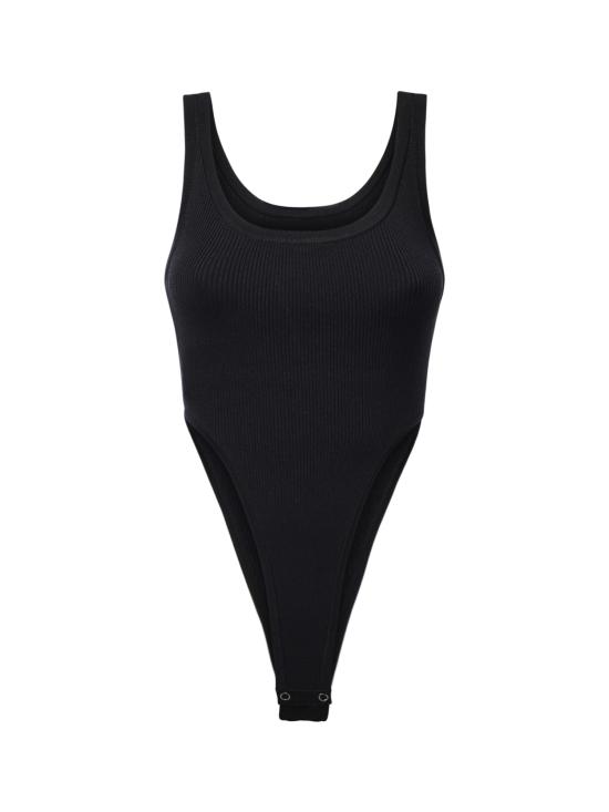 26FW 핑코 바디수트 티셔츠 107355 A3J0Z99 BLACK