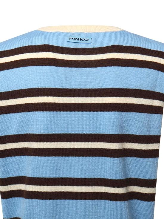 26FW 핑코 스웨터 107474 A3G1EL2 LIGHT BLUE BROWN - PINKO