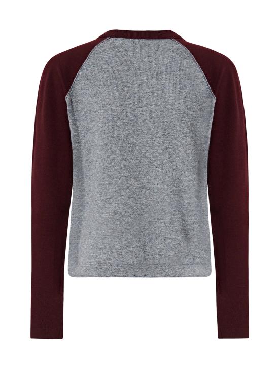 26FW 핑코 스웨터 107326 A3IOIY9 MULTICOLOR GREY BORDEAUX - PINKO