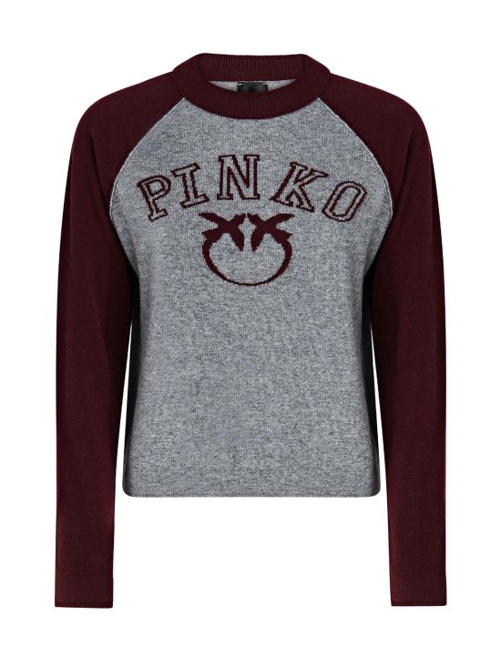 26FW 핑코 스웨터 107326 A3IOIY9 MULTICOLOR GREY BORDEAUX