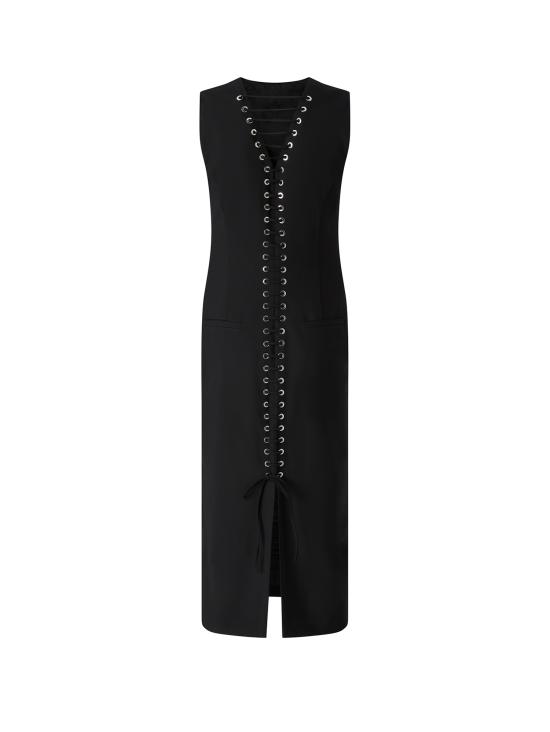 26FW 핑코 미디 원피스 107587 A3G3Z99 BLACK - PINKO