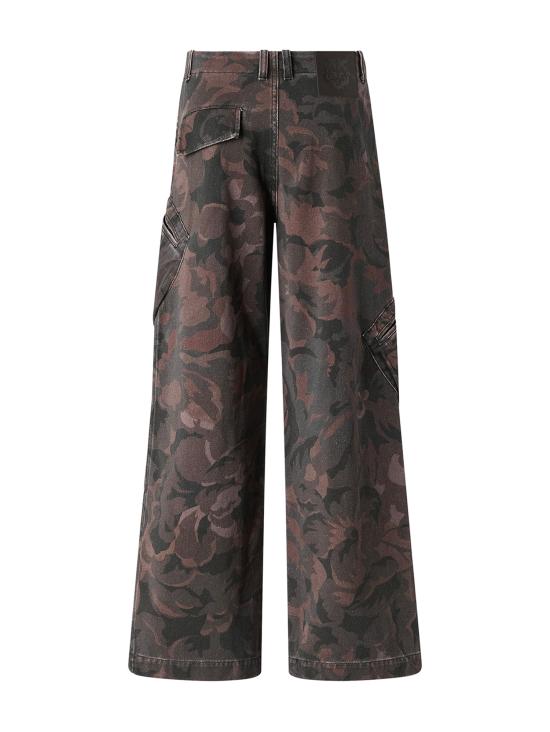26FW 핑코 팬츠 107766 A3NZSD3 MULTI GREEN BLACK - PINKO