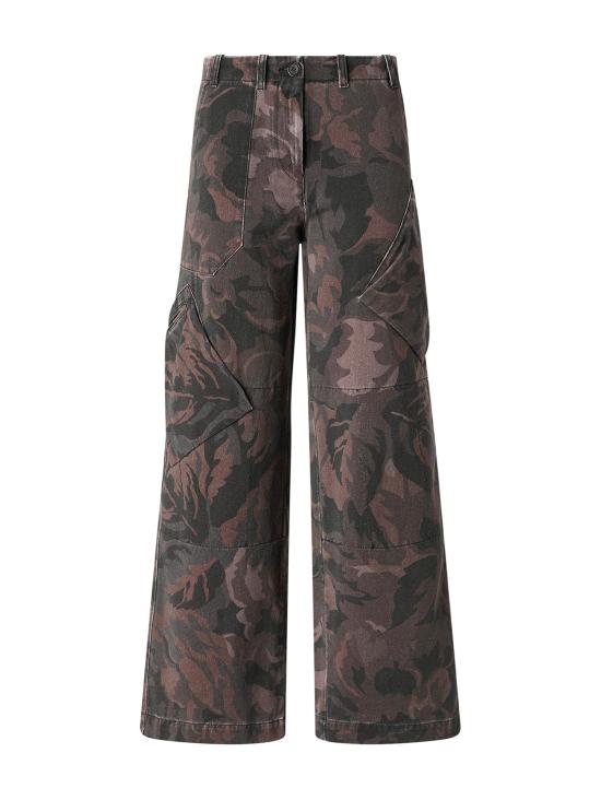 26FW 핑코 팬츠 107766 A3NZSD3 MULTI GREEN BLACK