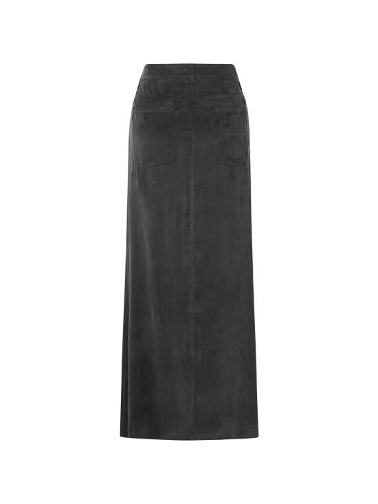 26FW 핑코 롱 스커트 107217 A3F8Z98 BLACK - PINKO