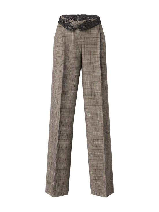 26FW 핑코 수트 팬츠 107476 A3FFCYZ Multicolor Beige Bordeaux Blac - PINKO
