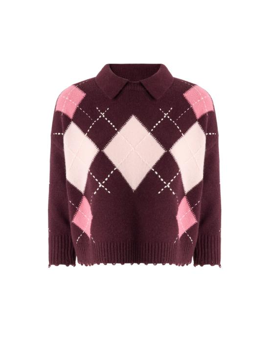 26FW 핑코 스웨터 107286 A3IEYN2 BORDEAUX PINK