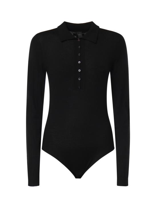 26FW 핑코 바디수트 티셔츠 107271 A3FYZ99 BLACK