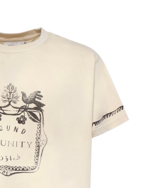 26SS 파운드 반팔 티셔츠 FOSS26TT18012 6369 OFF WHITE - FOUND