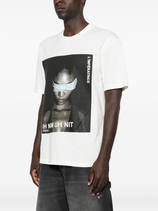 26FW 이놈어닛 반팔 티셔츠 NUW26215 081 Bianco - IH NOM UH NIT