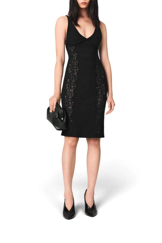 26FW 스텔라 맥카트니 미디 원피스 6A07593IU303 1000 BLACK - STELLA MCCARTNEY