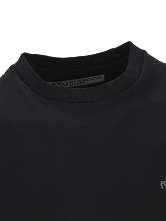 26FW 마시모 오스티 스튜디오 반팔 티셔츠 21MMTS019A110521G 999 Black - MASSIMO OSTI STUDIO