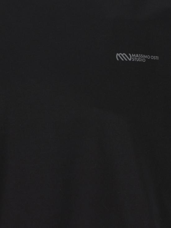 26FW 마시모 오스티 스튜디오 반팔 티셔츠 21MMTS019A110521G 999 Black - MASSIMO OSTI STUDIO