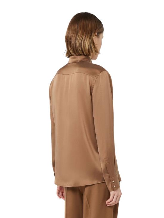 26FW 막스마라 스튜디오 블라우스 2626116022600 094 TOBACCO - MAX MARA STUDIO