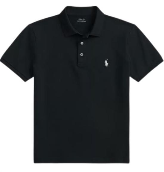 26FW 랄프 로렌 더블 니트 후드 티셔츠 710907092013 POLO BLACK C1730