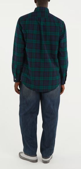 26FW 랄프 로렌 긴팔 셔츠 710922273501 6841 Navy green - RALPH LAUREN