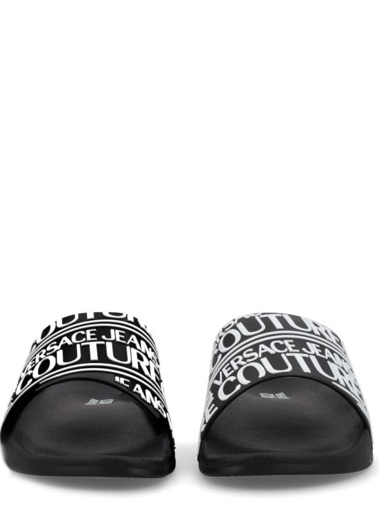 26SS 베르사체 러버 슬라이더 80YA3SQ171352899 Black - VERSACE