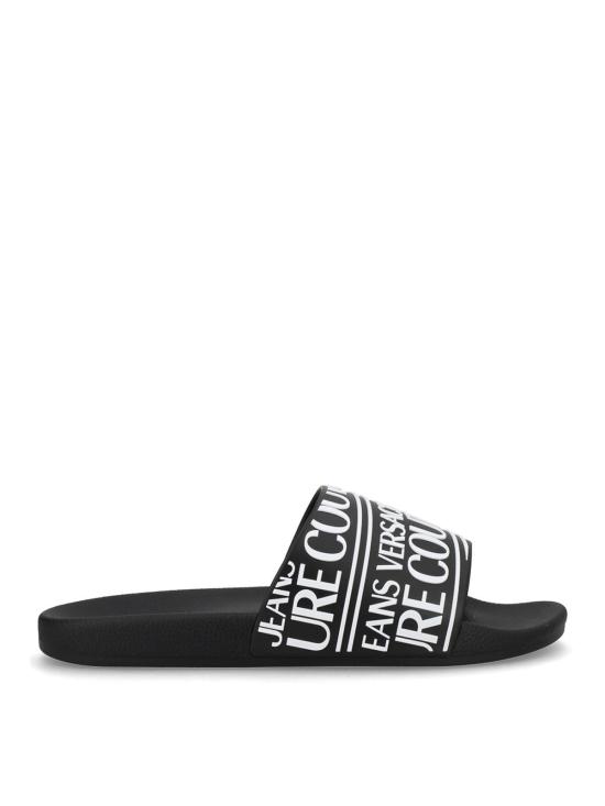 26SS 베르사체 러버 슬라이더 80YA3SQ171352899 Black