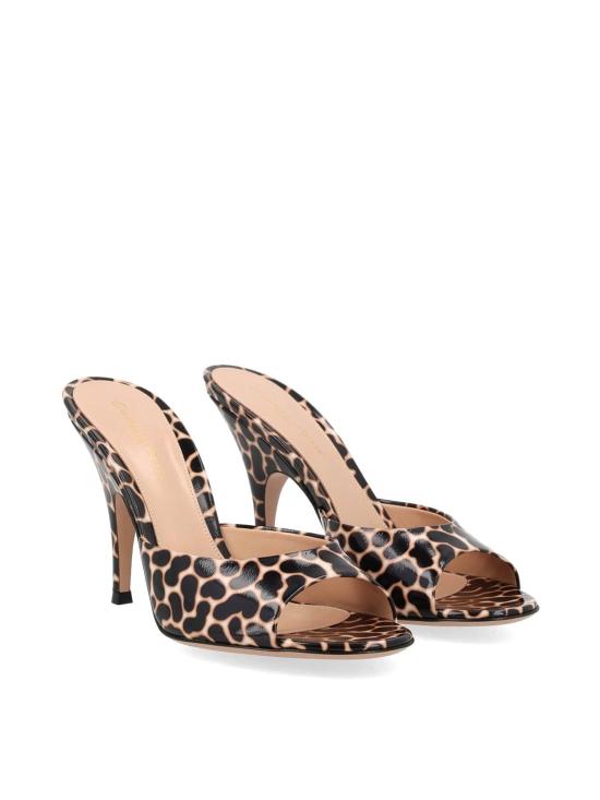 26SS 지안비토로시 뮬/슬리퍼 G1015595RICNUIOPHI ANIMAL PRINT - GIANVITO ROSSI
