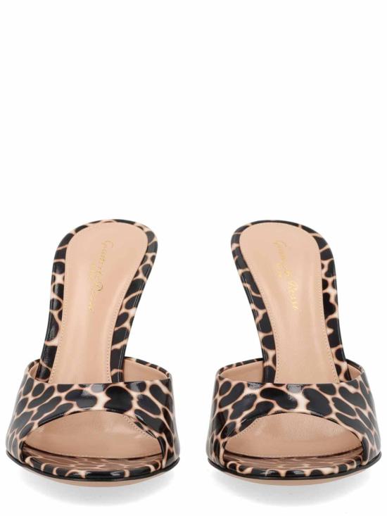 26SS 지안비토로시 뮬/슬리퍼 G1015595RICNUIOPHI ANIMAL PRINT - GIANVITO ROSSI