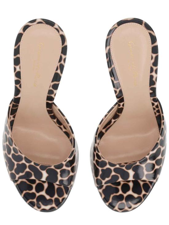 26SS 지안비토로시 뮬/슬리퍼 G1015595RICNUIOPHI ANIMAL PRINT - GIANVITO ROSSI